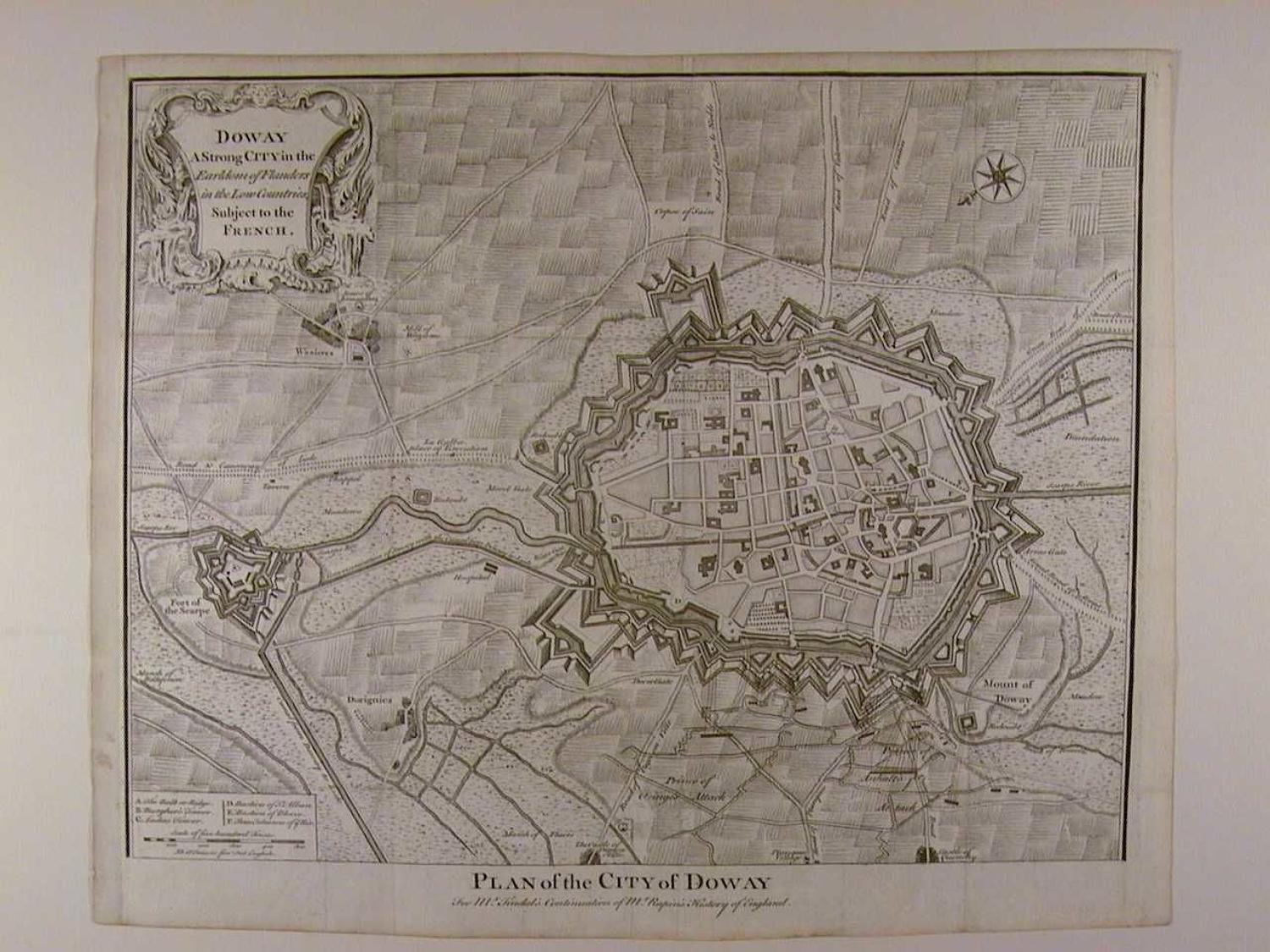 Plan of the City of Doway by Isaac Basire