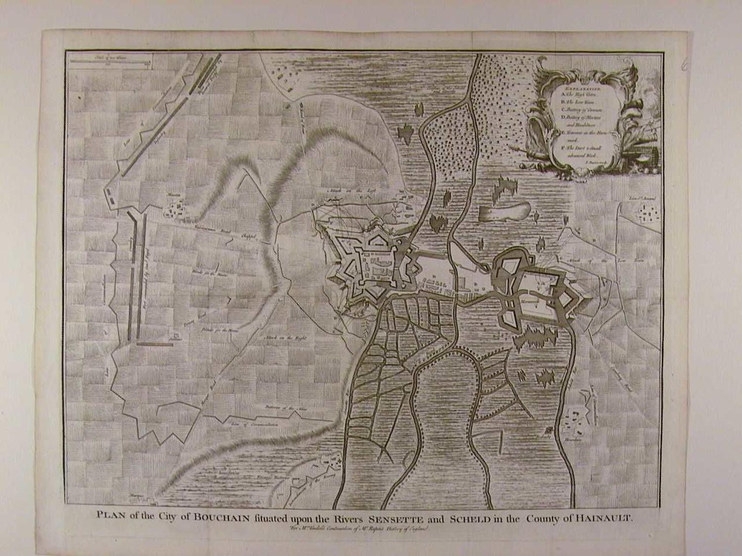 Plan of the City of Bouchain. by Isaac Basire