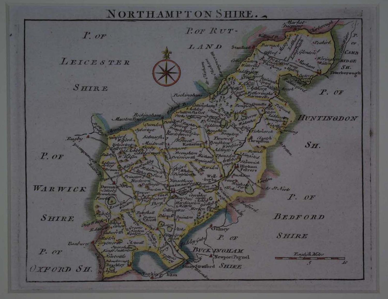 Northamptonshire by John Rocque