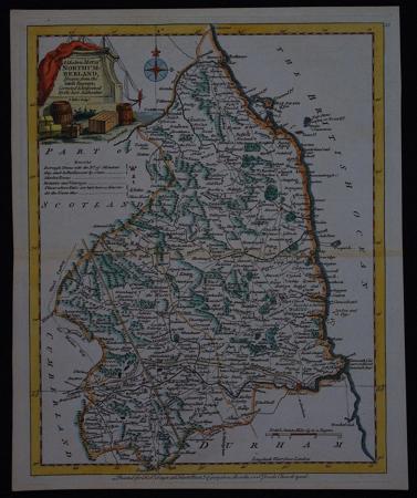A Modern Map of  Northumberland, by Joseph Ellis