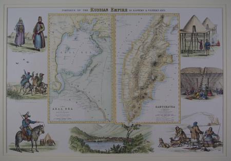 Portions of the Russian Empire in Eastern & Western Asia by Archibald