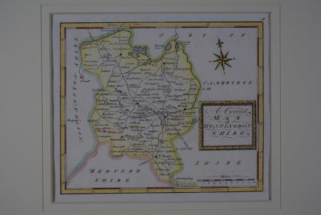 A Correct Map of  Huntingdonshire by Thomas Osborne