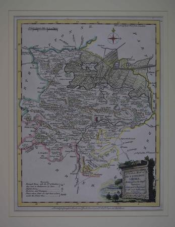 A Modern Map of  Huntingdon Shire by Joseph Ellis