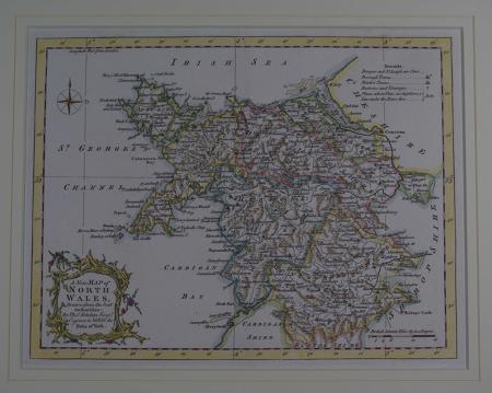 A New Map of North Wales, Drawn from the best Authorities by Thomas Ki
