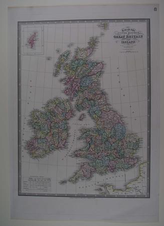 Map of the United Kingdom of Great Britain and Ireland by James Wyld