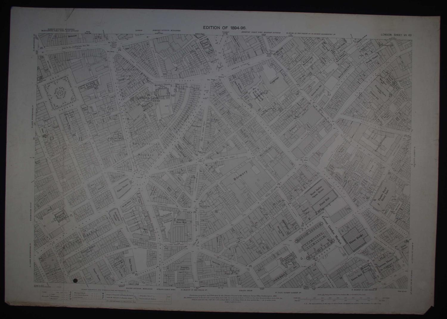 London. Sheet VII. 63 by Ordnance Survey Edition of 1894-96
