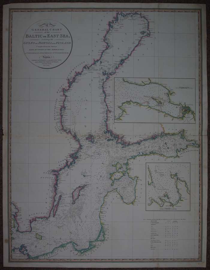 A General Chart of the Baltic or East Sea  by William Faden