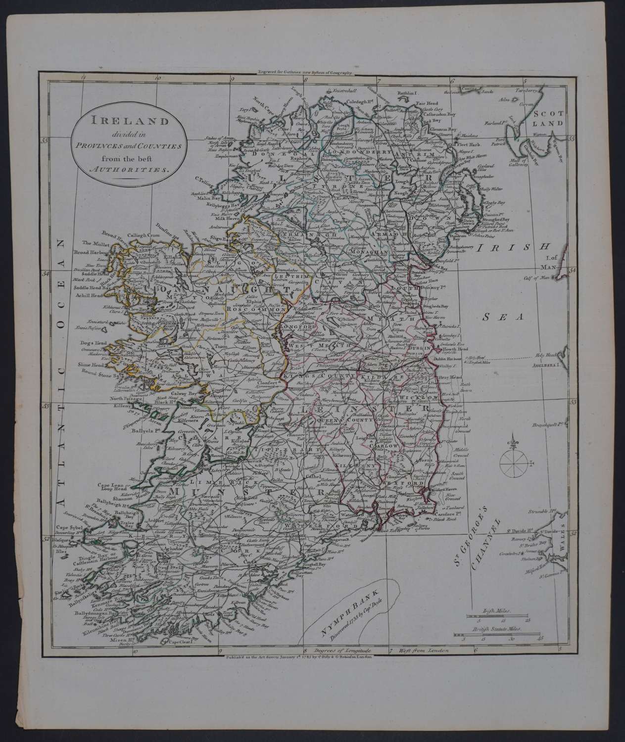Ireland divided in Provinces by William Guthrie
