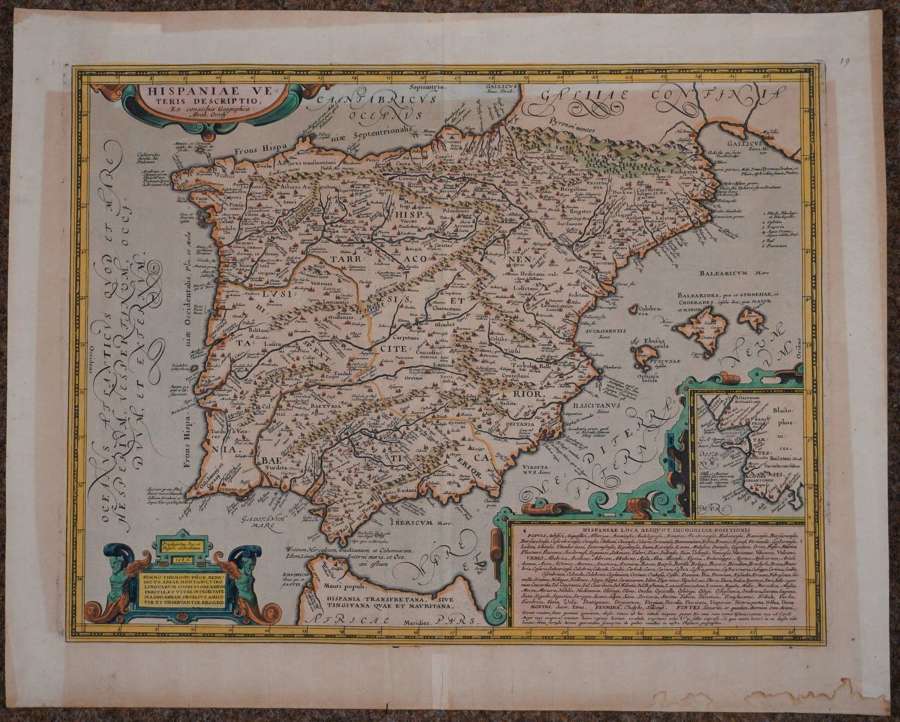 Hispaniae Veteris Descriptio by Abraham Ortelius