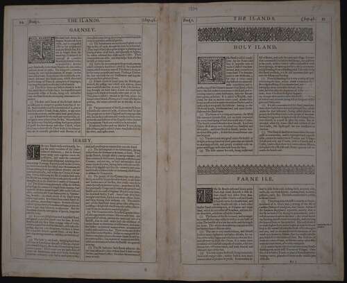 Holy Island/Garnsey (Guernsey)/Farne/Jarsey (Jersey) 1st edition