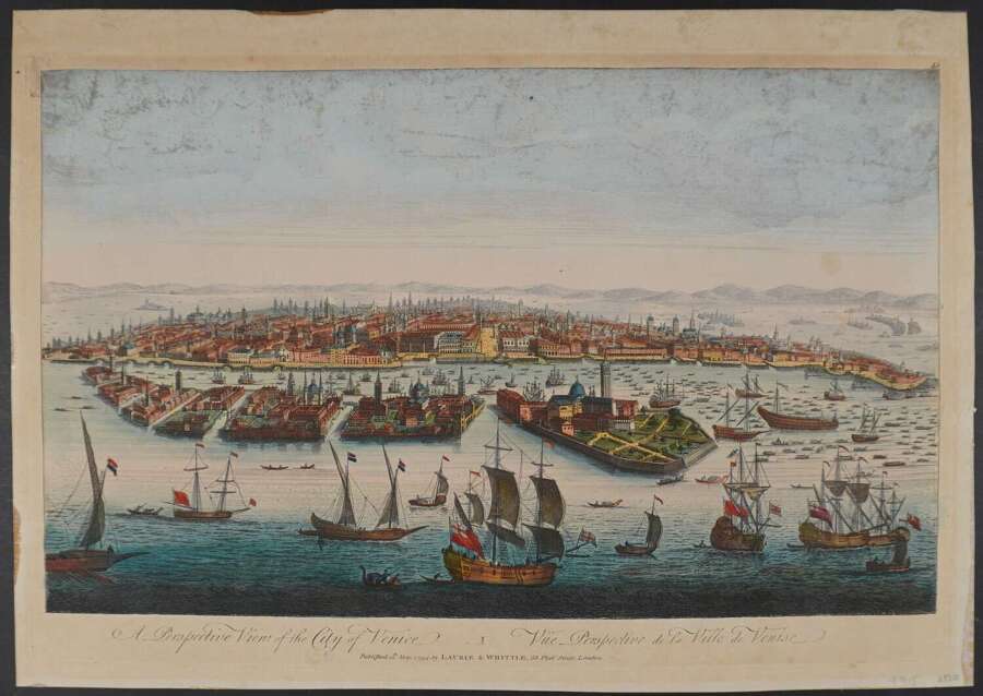 A Perspective View of the City of Venice / Vue Perspective de la Ville de Veniseby Whittle