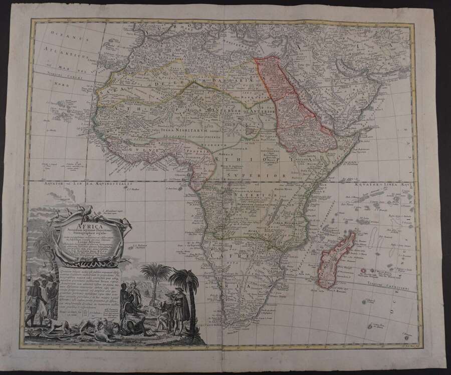 Africa Secundum legitimas Projectionis Stereographicae regulas by Matthia Hasio